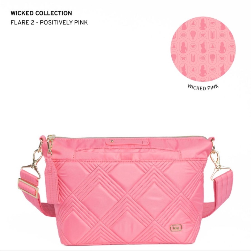 NWT Wicked x Lug Flare 2 Crossbody Bag in Positively Pink